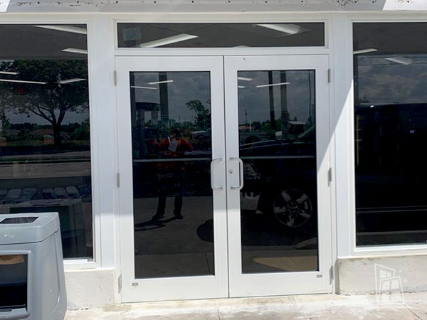 Commercial doors and glass storefront installations